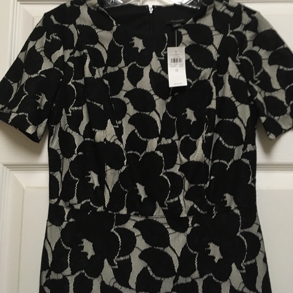 Dress,size-0,short sleeves,black/cream,lace,short - Picture 2 of 8