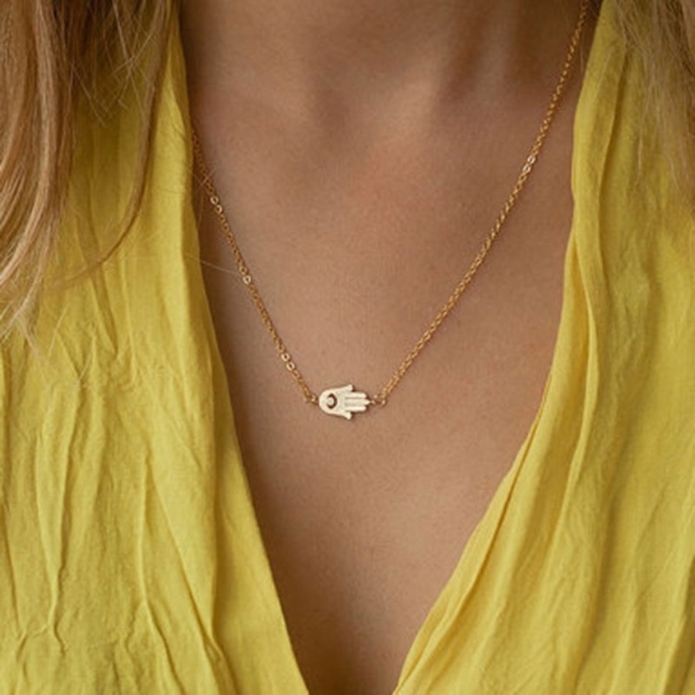 🎀 Hamsa hand minimalist necklace ⭐️