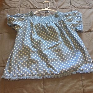 Off the shoulder top!
