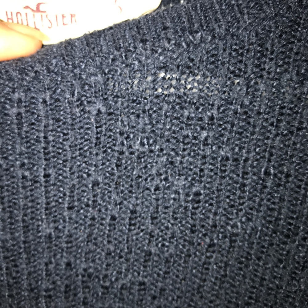 Hollister knit long sleeve crop top