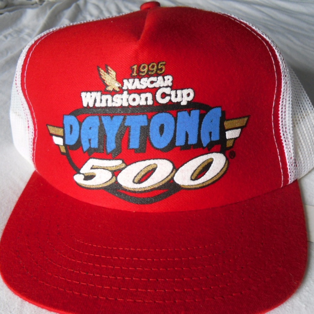 90's Mesh Trucker Snapback Hat NWT Nascar