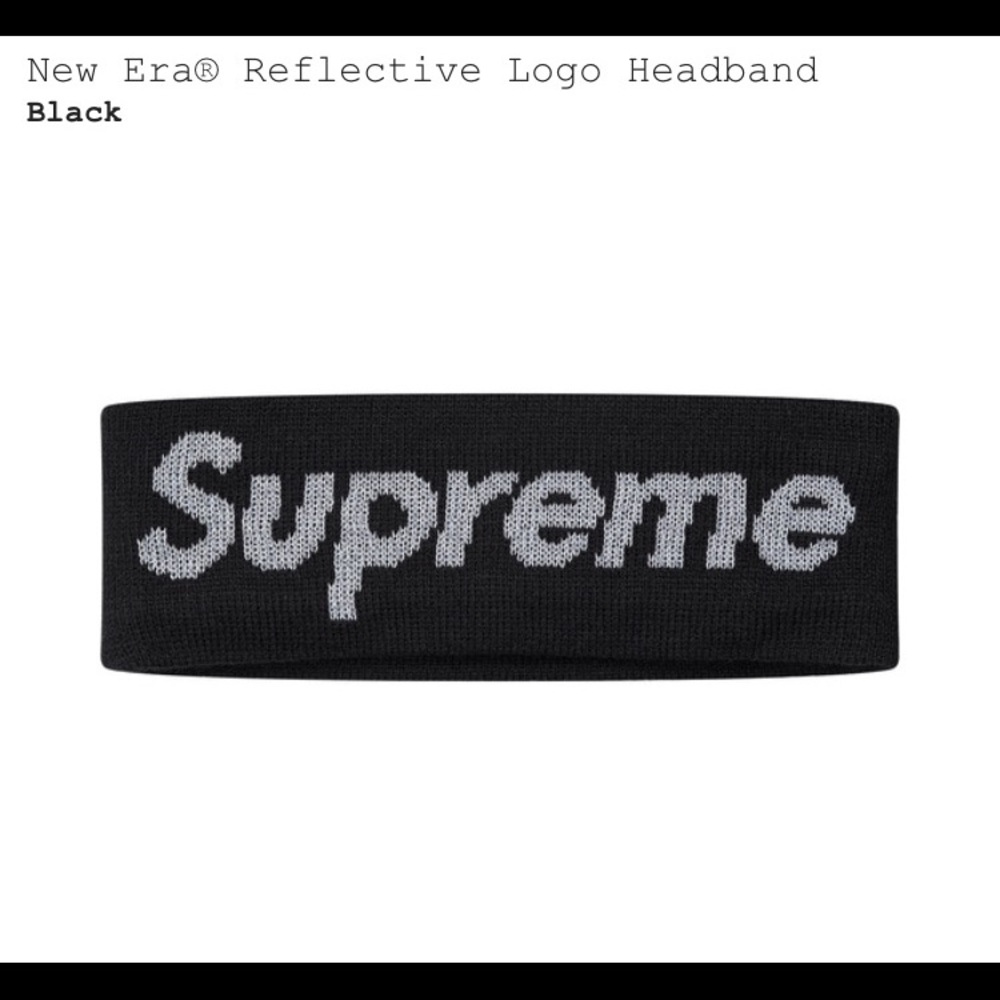 New Era Reflective Headband by Supreme