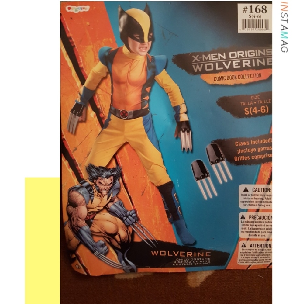 Wolverine Costume Size S (4-6)