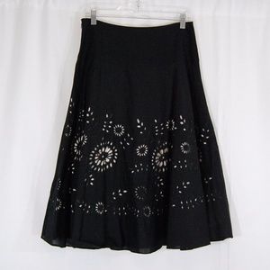 *FREE with purchase* Michael Kors B&W Eyelet Overlay Skirt
