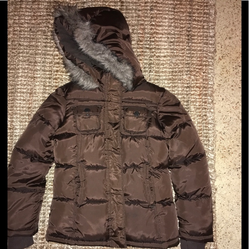 Girl's Brown Winter Jacket