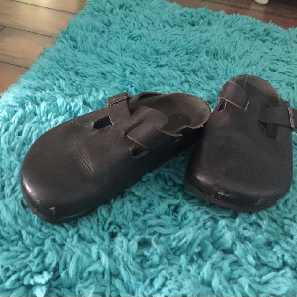 Ladies Brown open back Birkenstocks 39/8