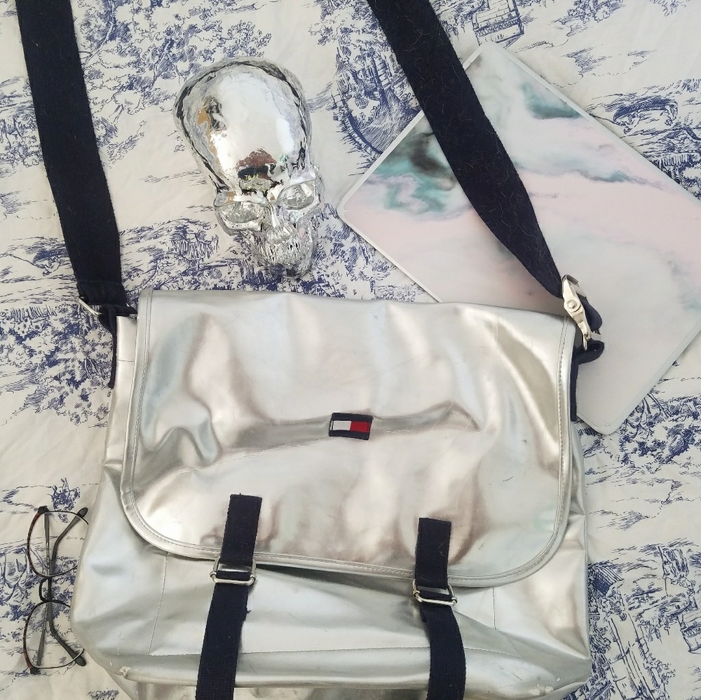 Silver Vintage Tommy Hilfiger Bag
