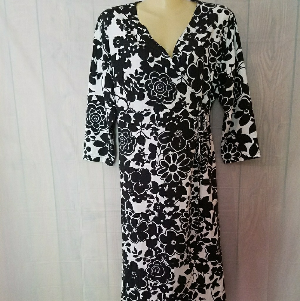 Womens Due Date Maternity Dress floral Large