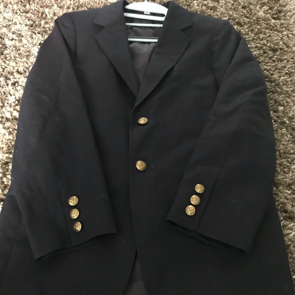 Boys size 12 sport coat, dark navy.  Talbots Kids
