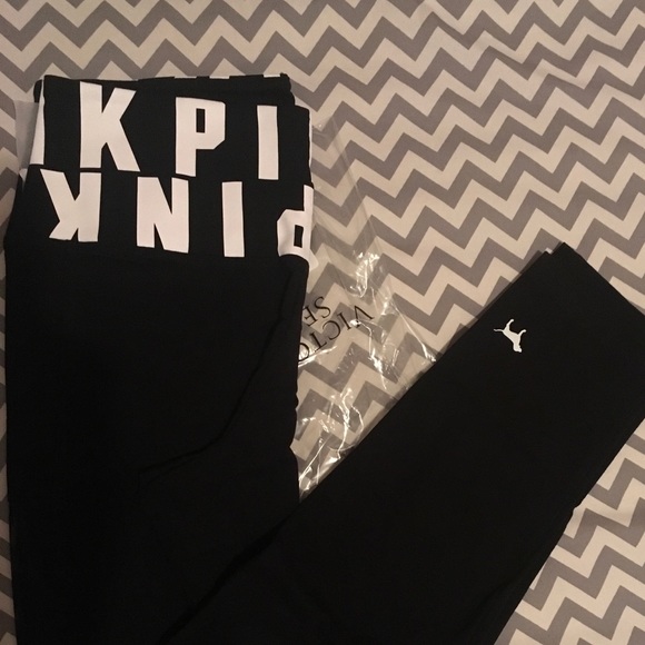 SIZE SMALL VS PINK HIGH WAIST LEGGINGS - Picture 3 of 4