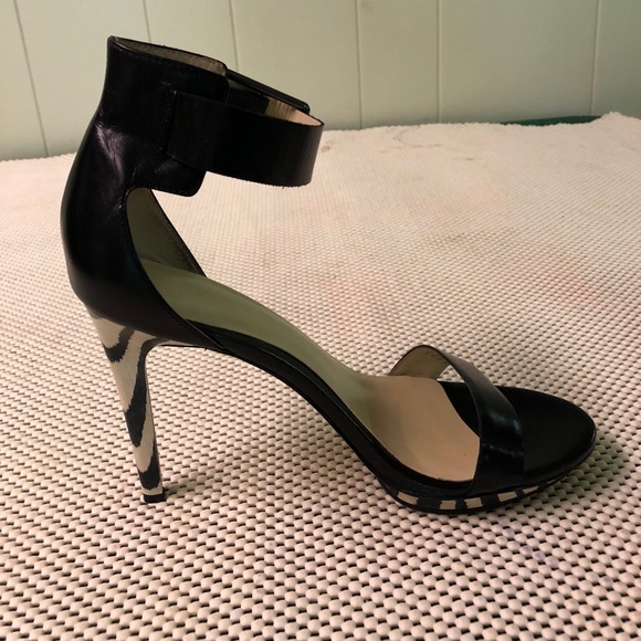 Calvin Klein Leopard/Black Sandals - Picture 2 of 4