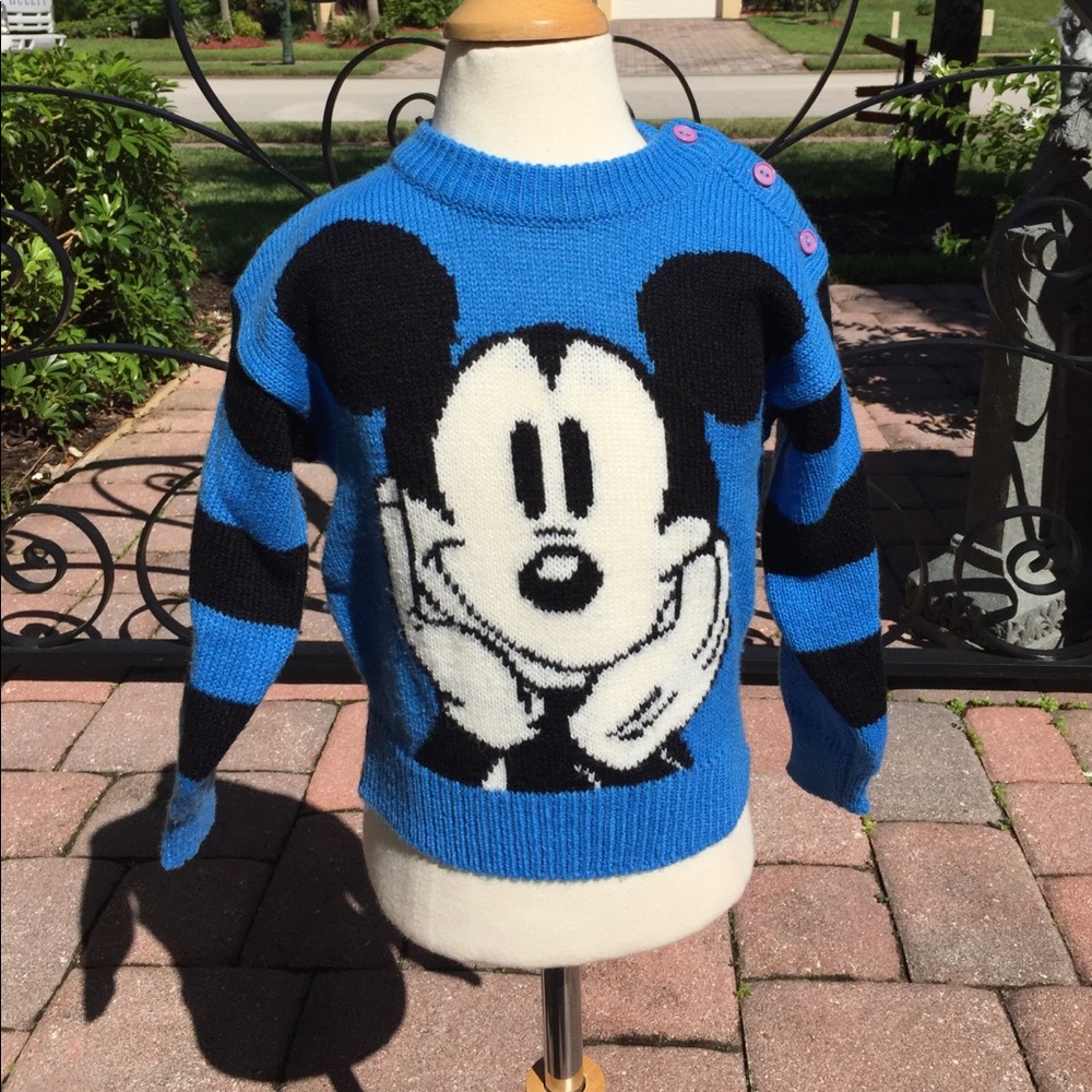 VINTAGE Mickey Mouse Sweater - Size 18 Months