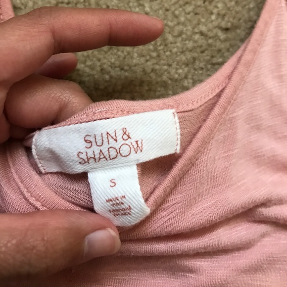 Sun & Shadow Sharkbite Hem Pink Swing Tank, EUC. - Picture 3 of 3