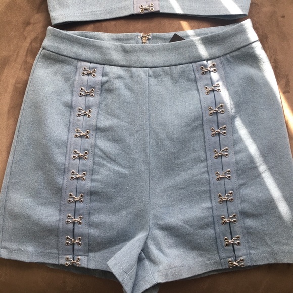 Denim short set - Picture 2 of 5