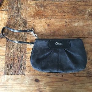 Black Coach Wristlet