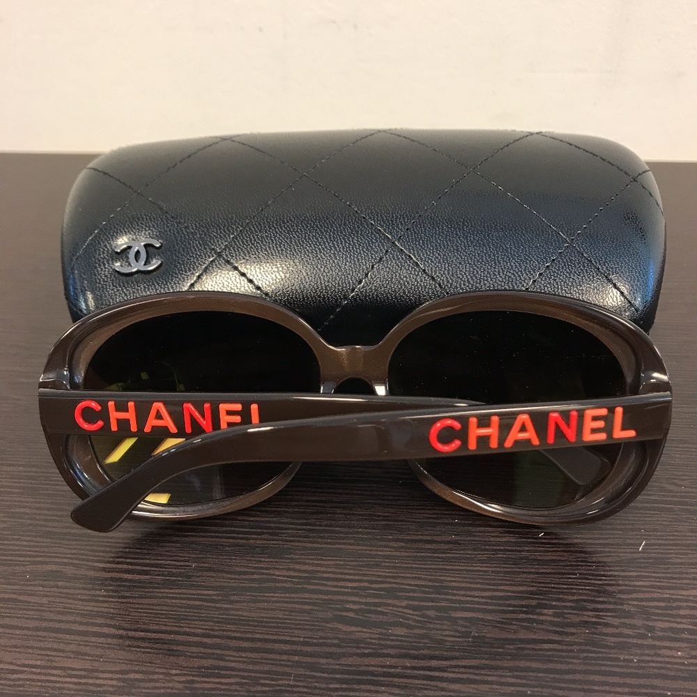 CHANEL Rectangle Signature Sunglasses