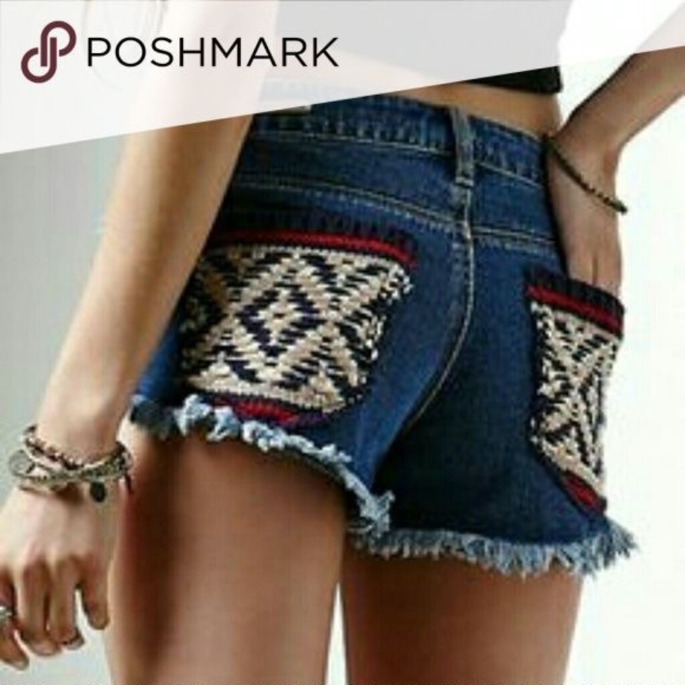 Eric Wasson Embroidered shorts