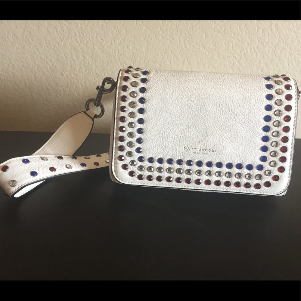 Marc Jacobs Red White and Blue Rhinestone Bag