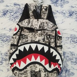 backpack with monster face