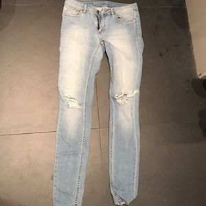 BLK denim light wash skinny jeans