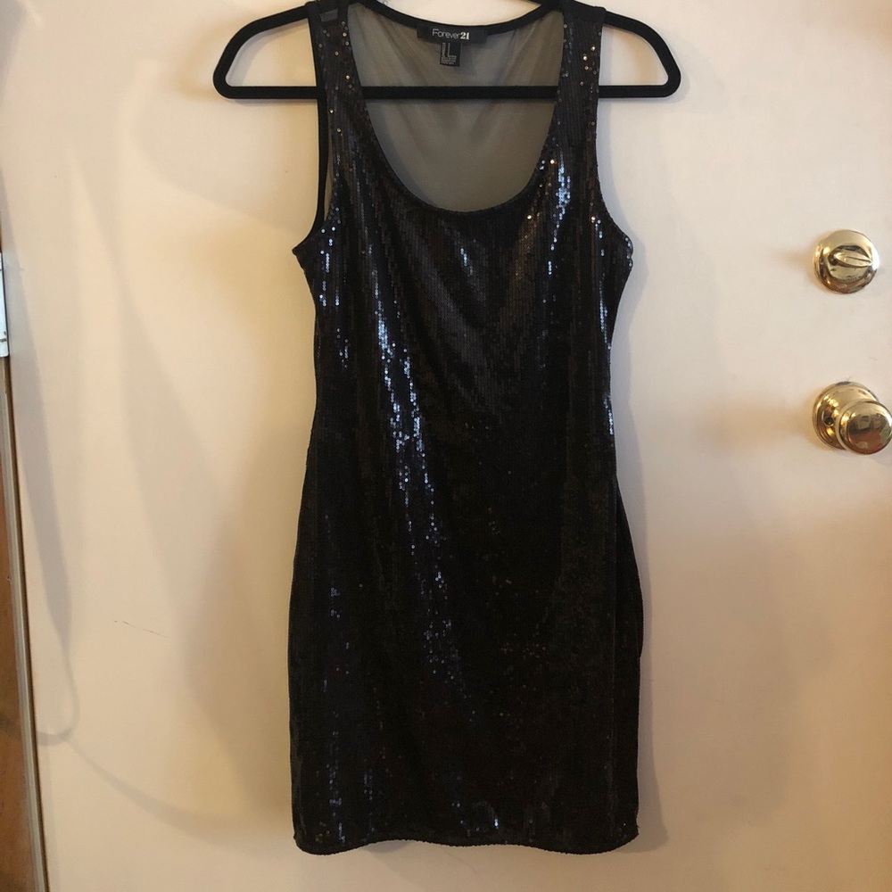 Black sequin dress from Forever 21