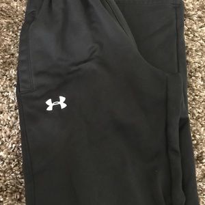 Under Armour, black sweatpants size S boys
