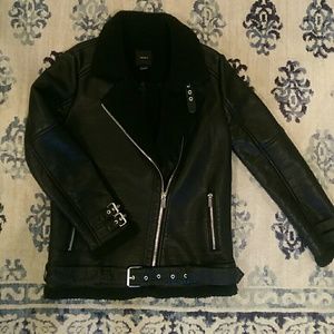 Vegan Leather Moto Jacket