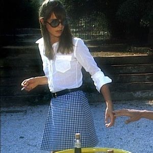 Ann Taylor Wool Blend A Line Plaid Skirt Sz 6