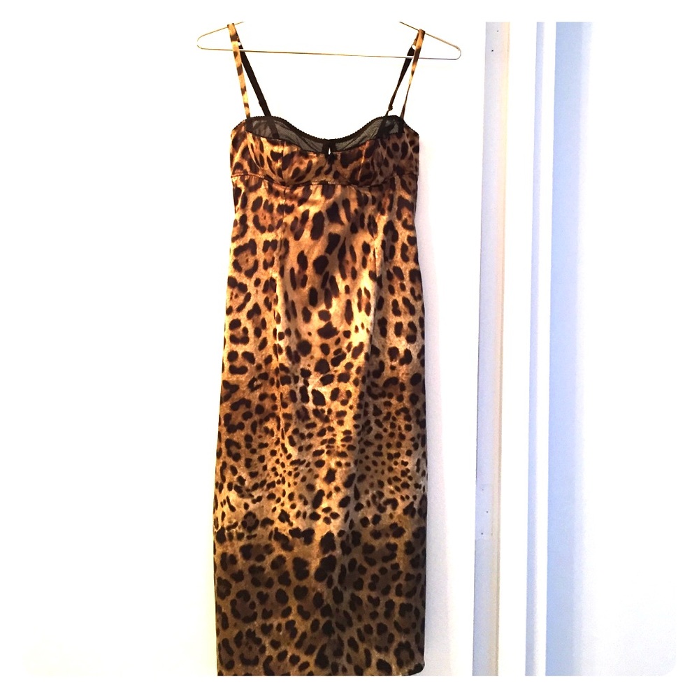 NWOT D&G sleepwear line dress in leopard