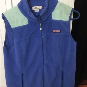 Blue and turquoise vest