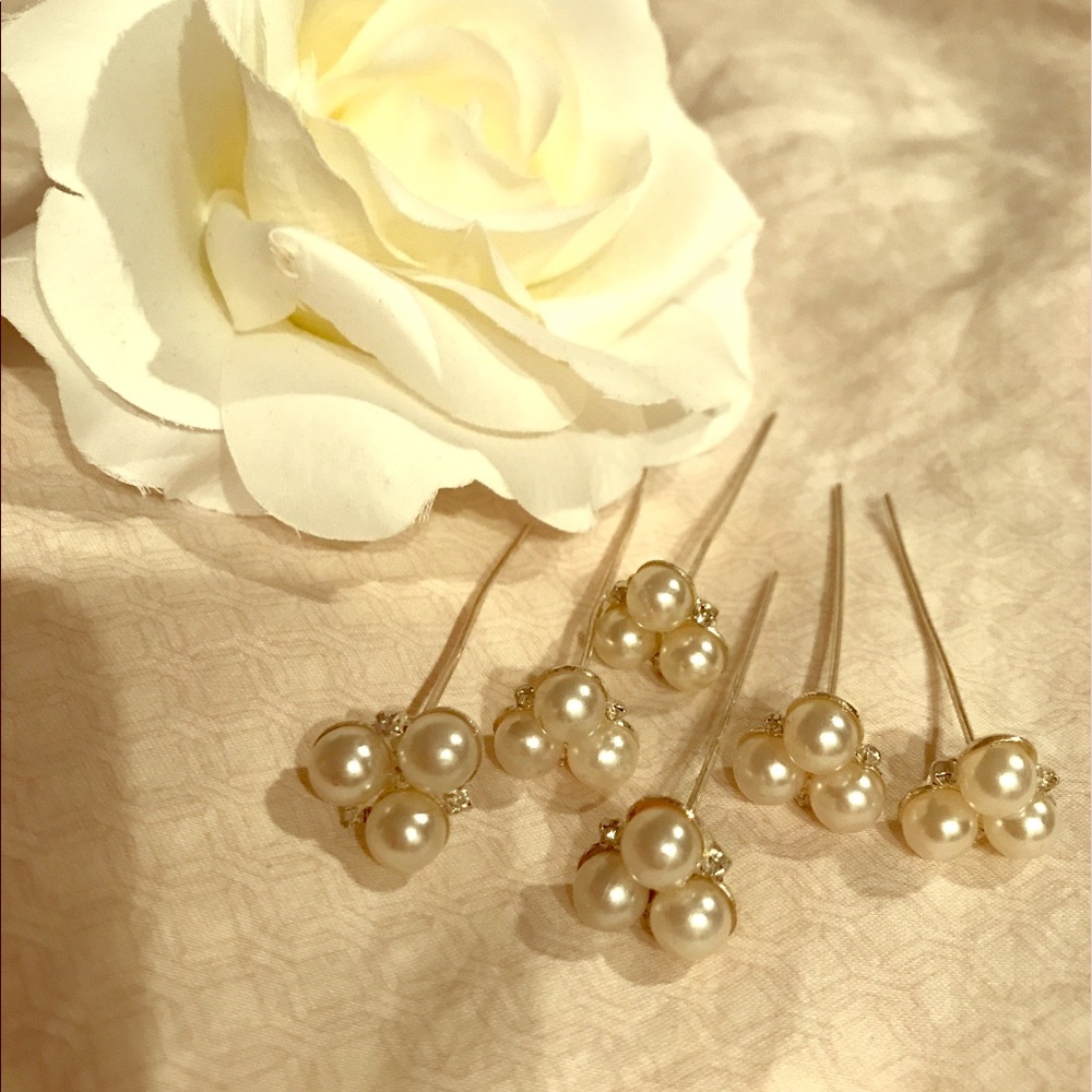 Bridal hair pins. (6 qty) brand new.