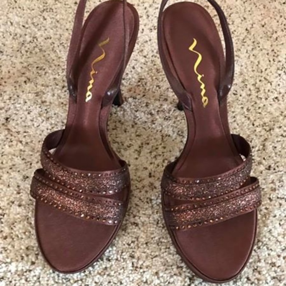 Bronze Nina Heels