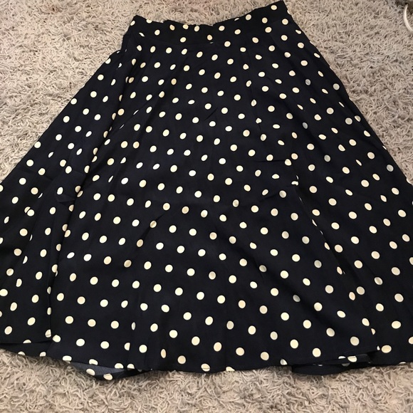 Pocket polka dot detailed skirt - Picture 6 of 7