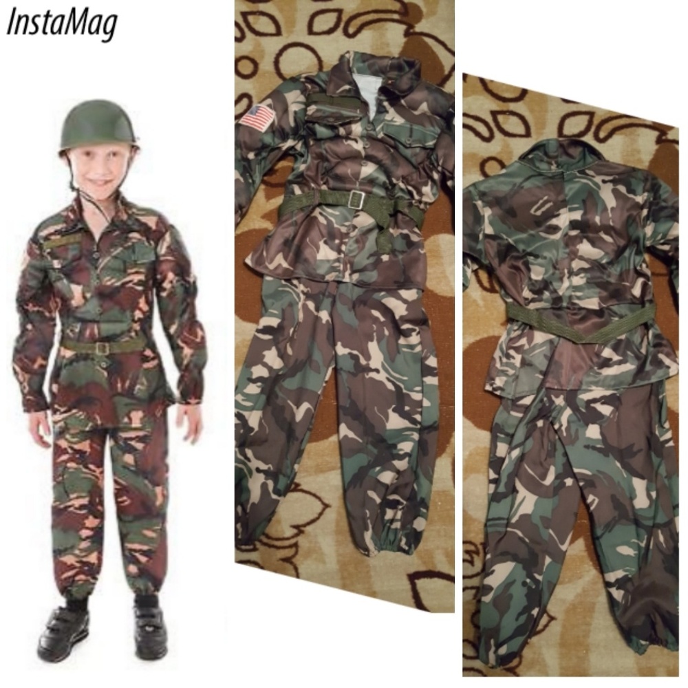 Army Soldier Muscle Chest Costume Size 4