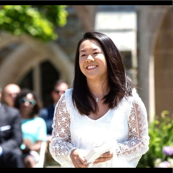 SOCIALIATE Boho White lace dress EUC - Picture 5 of 6