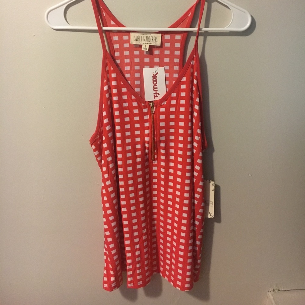 TJ Maxx tank top with zipper. New with tags. Small