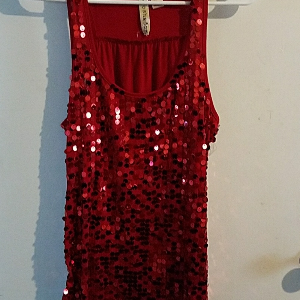 Sequin tank top
