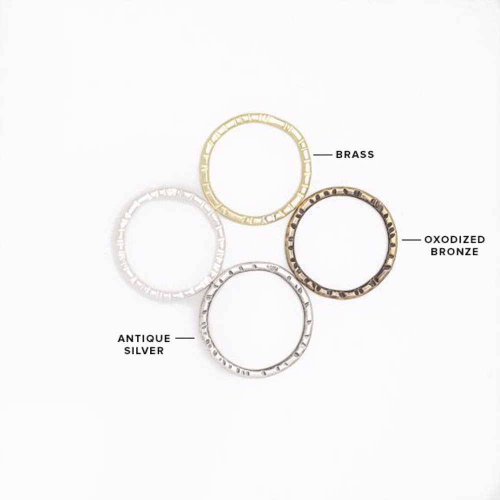 Another Feather Crest Stacking Rings - Picture 4 of 8
