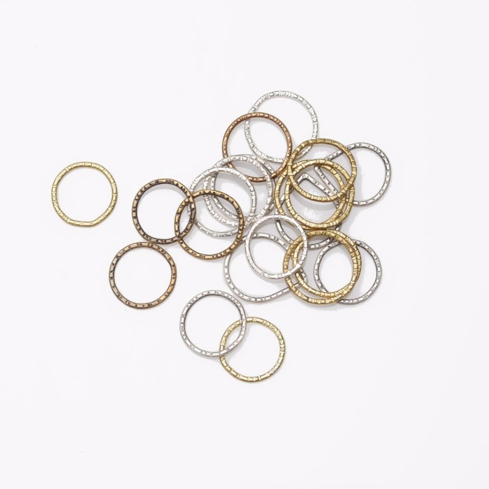 Another Feather Crest Stacking Rings