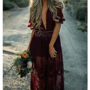 NWOT Gorgeous Burgundy/Red Dress