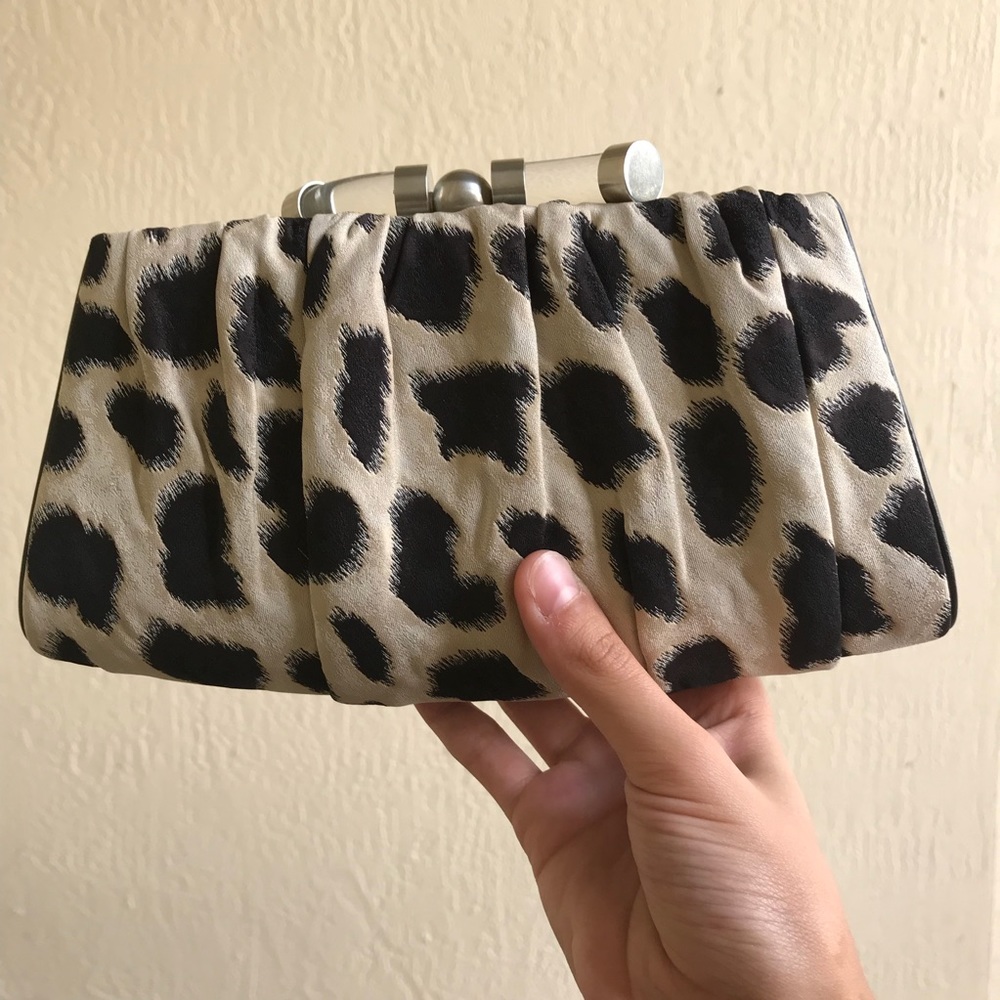 Giorgio Armani Couture Animal Print Clutch