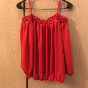 A. Byer Cold Shoulder Top