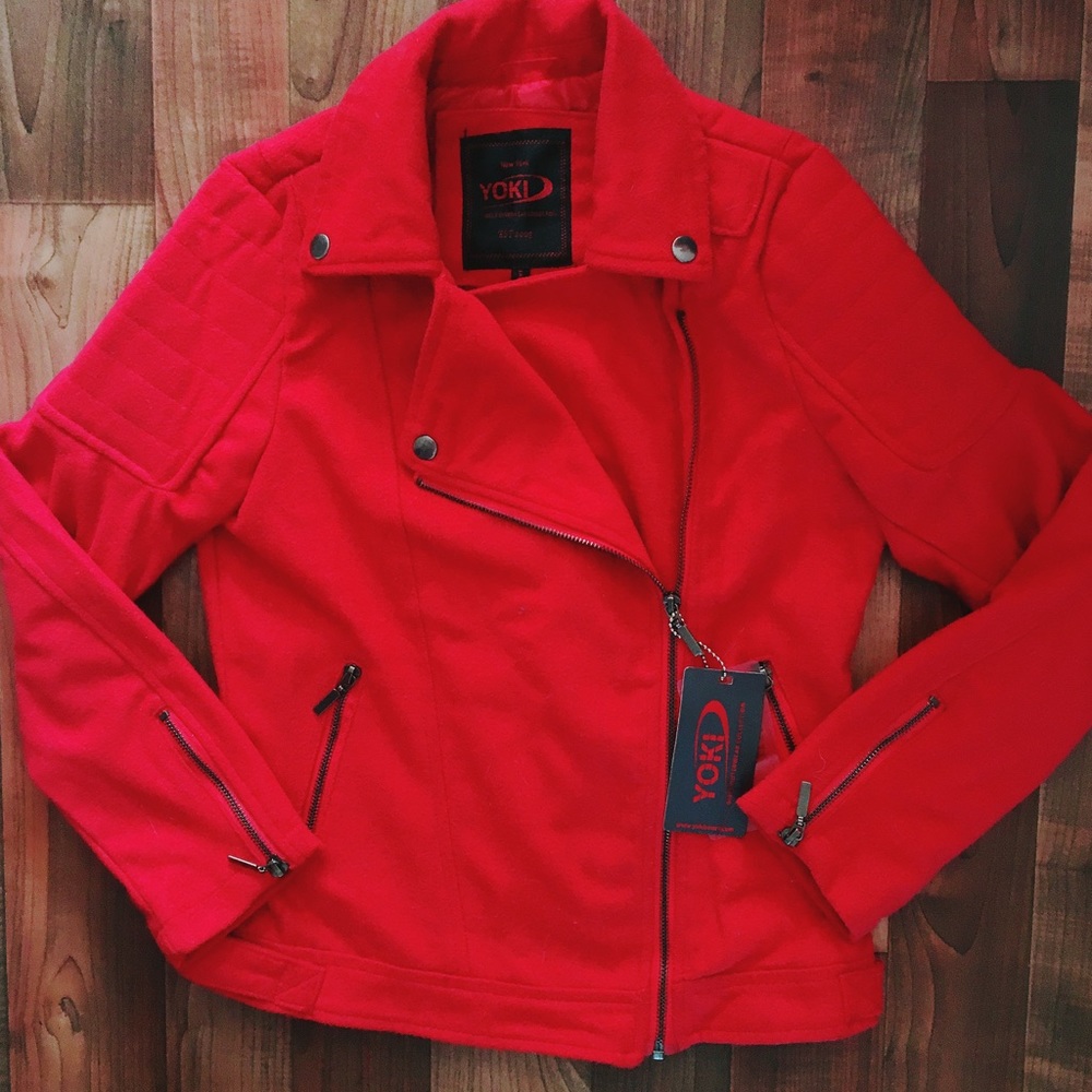 NWT Girls S/M Red Outerwear Jacket