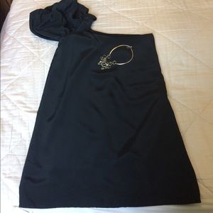 Black mini dress