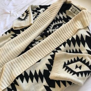 Tribal print cardigan