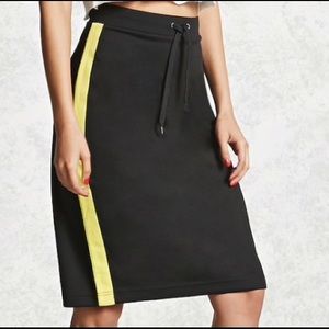 Black Contrast Stripe Athletic Pencil Skirt Small Black Contrast Stripe Athletic Pencil Skirt Small