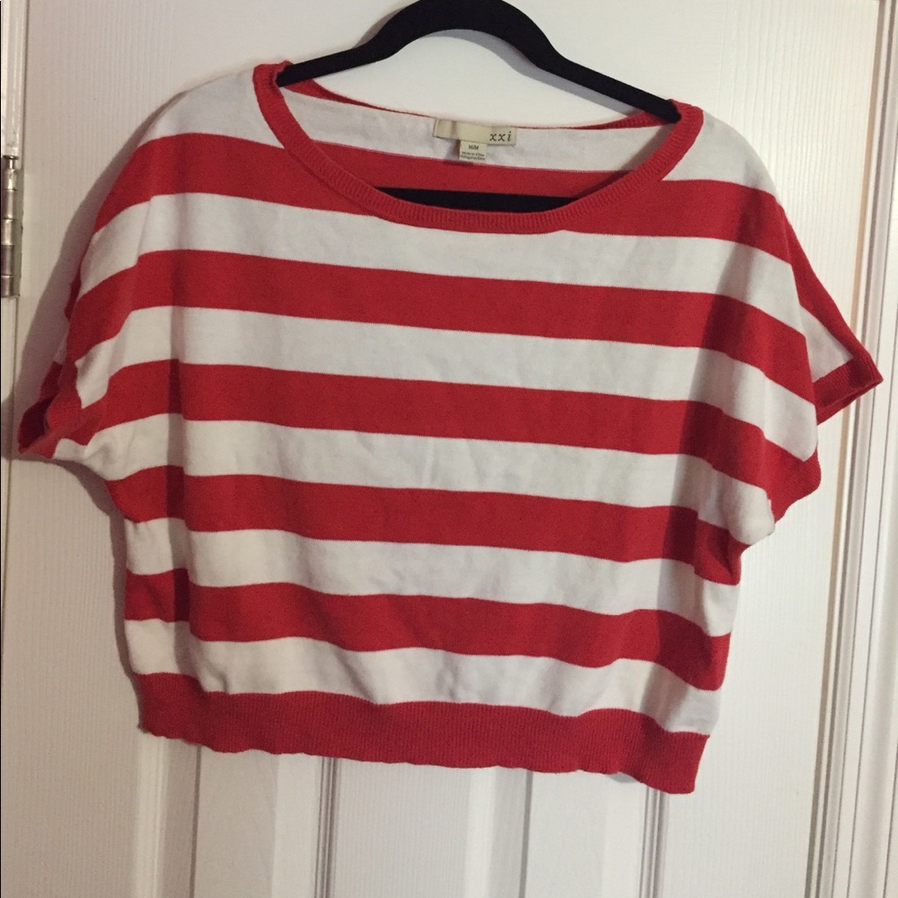 forever 21 cropped sweater shirt