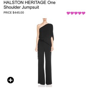 Halston Heritage One-Shoulder Jumpsuit