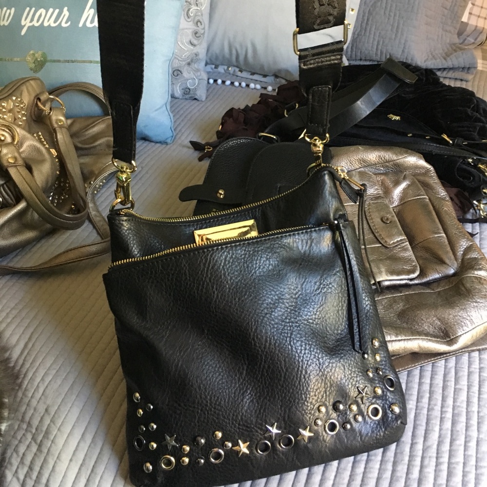 Juicy couture cross body leather purse