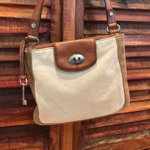 Fossil Canvas Crossbody Bag Fossil Canvas Crossbody Bag